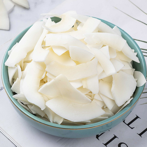 Wholesale Hainan coconut flakes coconut crisps 500g bulk coconut copra ready-to-eat snacks for children and pregnant women to satisfy their cravings