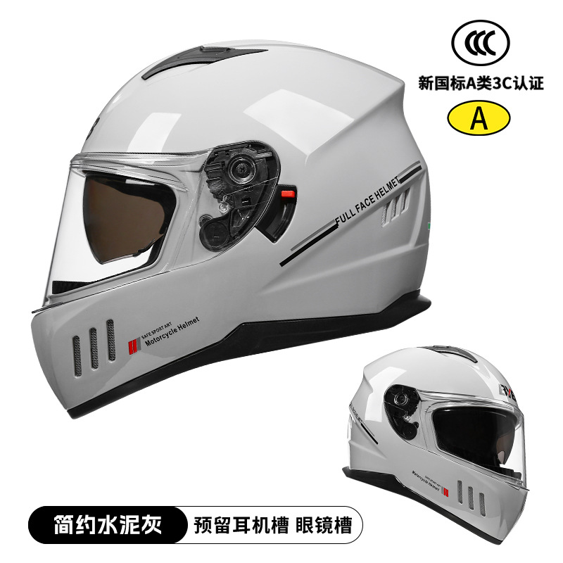 [Personalizado] nuevo casco de motocicleta certificado por la norma nacional 3C doble lente de casco completo motocicleta eléctrica motocicleta eléctrica
