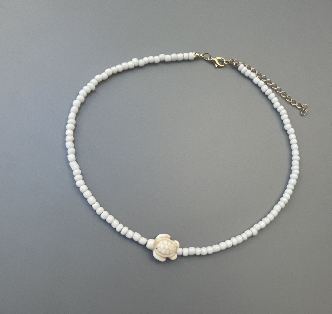13g Weight Necklace Classification Seed Bead Chain Material 1 Piece Quantity Holiday, Daily Occasion Seed Bead Material Tortoise, Starfish Pattern Women's Gender Marine Style, Simple Style Style Marine Style Simple Style Tortoise Starfish Seed Bead Wholesale Necklace 4