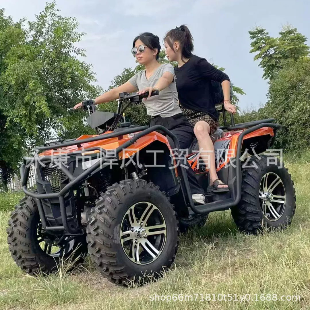 电喷四驱350/400CC自动挡大型沙滩车全地形ATV四轮摩托车CVT