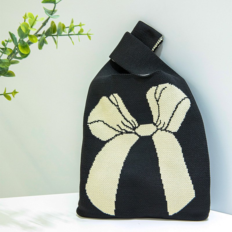 新款户外百搭针织托特包网红手办包包手机收纳包包ins女士手提包