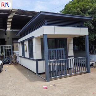常熟工厂门卫室岗亭成品传达室住人休息室带厕所移动保安亭值班室-阿里巴巴