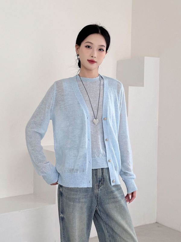 25秋冬新款微胖大码时尚宽松两件套开衫羊毛衫外套针织长袖上衣女|undefined