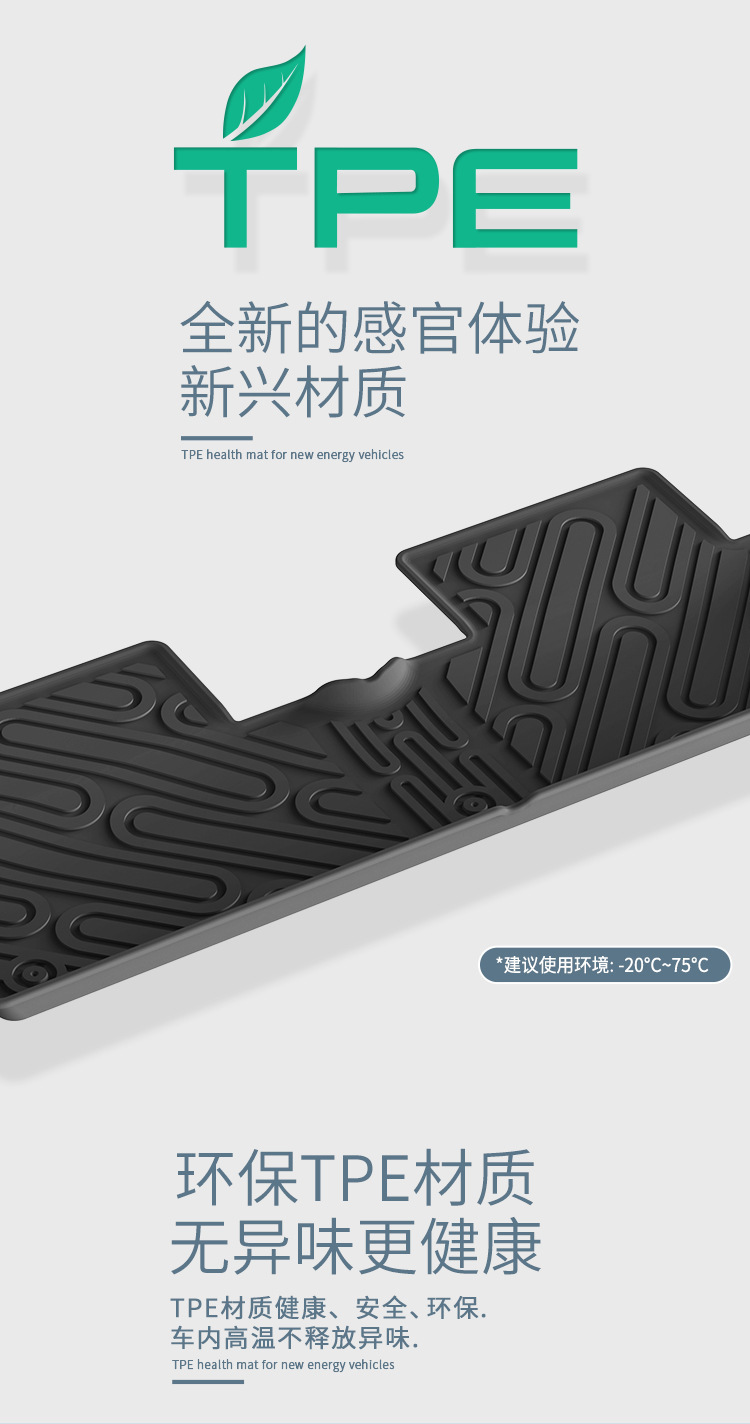 Suitable for 25 Models of Nio Firefly Car Floor Mats, Special Car Floor Mats, Tpe Floor Mats, Trunk Mats