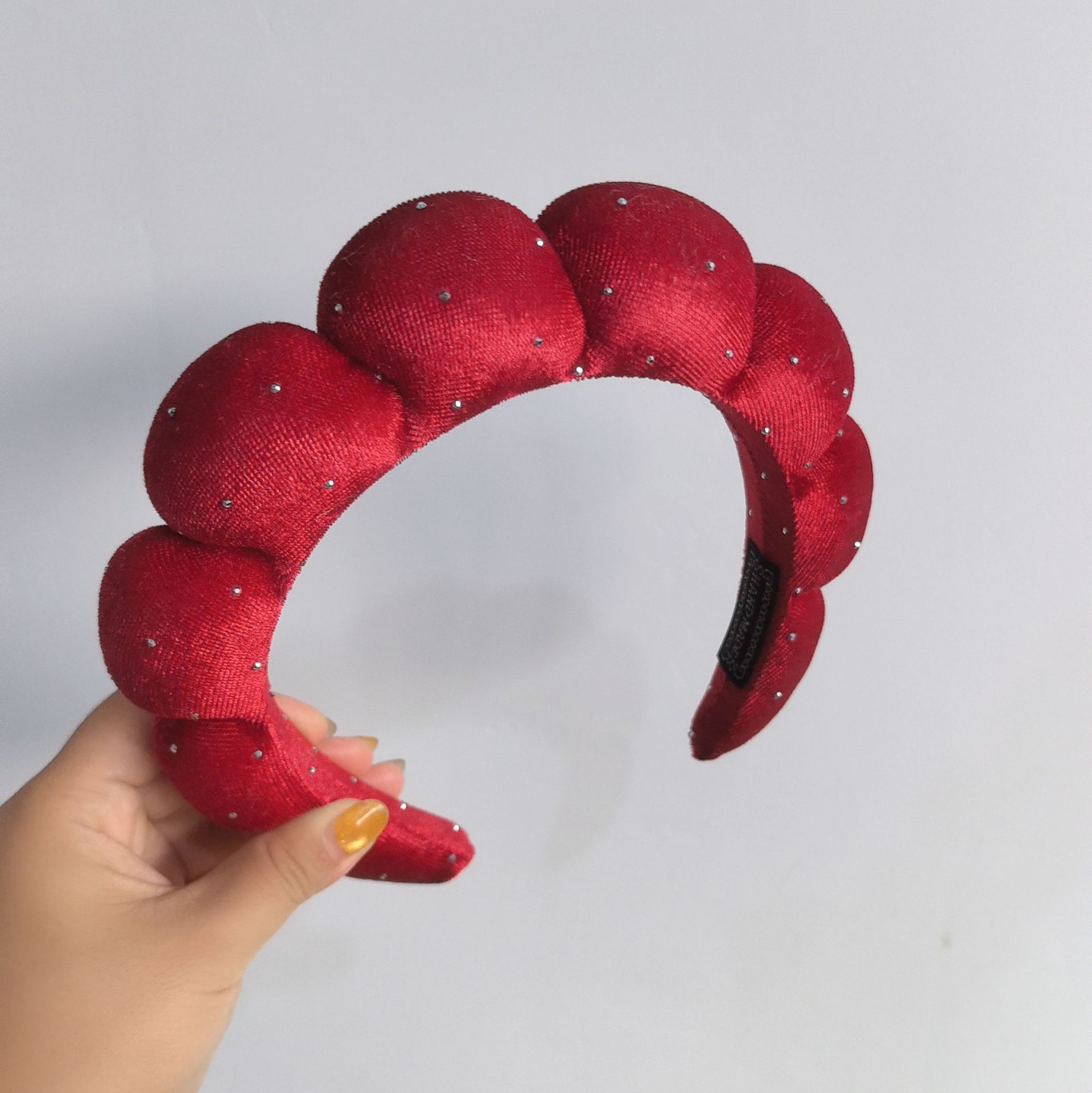 Diadema de Esponja tipo Nube de Tela para Lavado de Cara