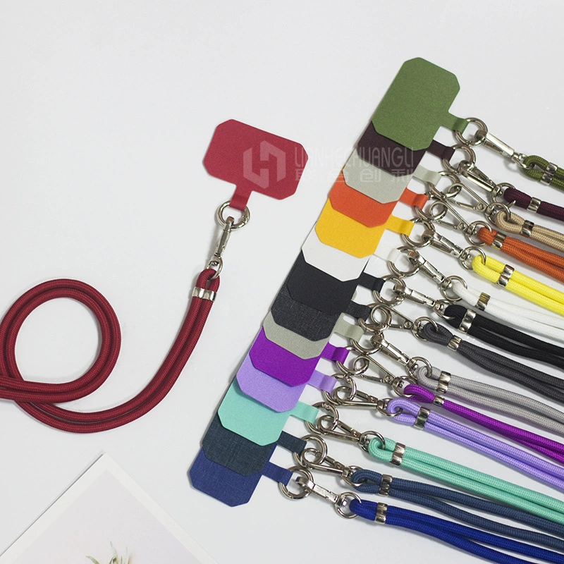 Новый Модернизированный ремешок с прокладкой для мобильного телефона, шея, Выдвижной регулируемый ремешок с двойной пряжкой, универсальный патч