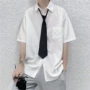 学生夏季短袖小众衬衣