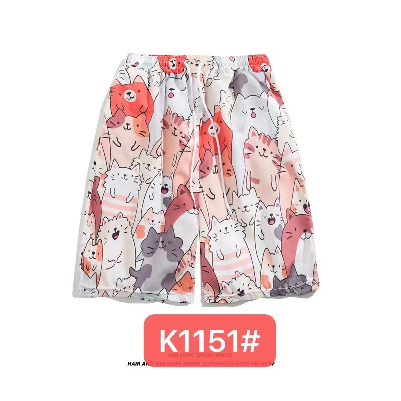 Pantalones de playa de los hombres retro de la pareja Vacaciones de aguas termales anti-vergüenza quinto pantalones ropa exterior pantalones cortos de playa de verano hombres