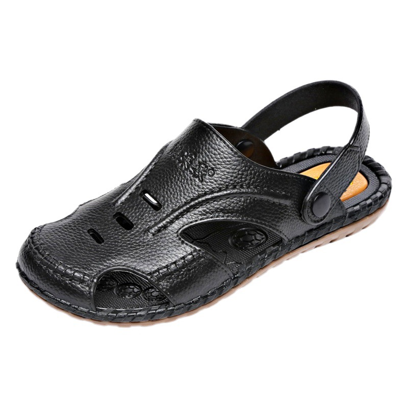 Sandalias de los hombres todo en uno nuevo verano casual de los hombres de Punta cerrada suave inferior antideslizante Zapatos resistentes al desgaste transpirable playa zapatos Casuales