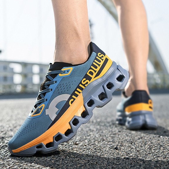 Nuevo comercio exterior transfronterizo primavera y verano zapatos textiles de malla ventilada amortiguación zapatos de correr de maratón zapatos de hombre zapatos deportivos image 3