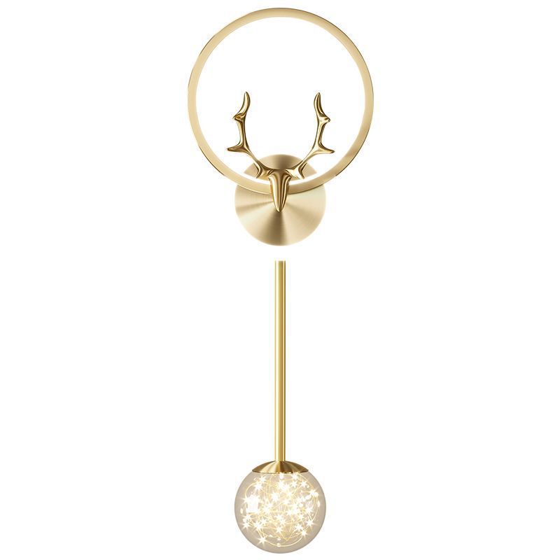 lámpara de pared dormitorio lujoso estilo moderno minimalista lámpara nórdica pasillo lámpara de fondo de la sala de estar lámpara de pared
