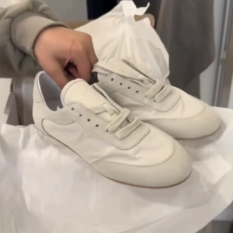 Коровья кожа версия ~ Сезонные новые туфли на низком каблуке, женские одиночные туфли, молодые повседневные туфли, маленькие белые туфли