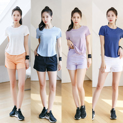 2024 New Korean Style Fitness Set for Women Yoga Running Slimming Comfortable Breathable Running Dance Sports Set for Women