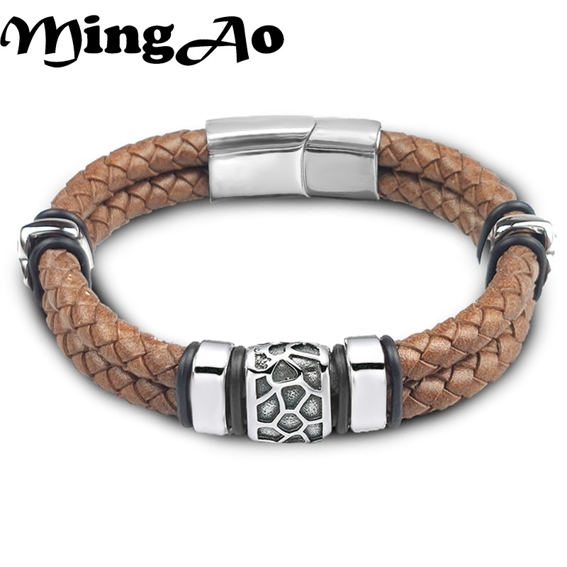 Fashionable creative retro woven bracelet stainless steel