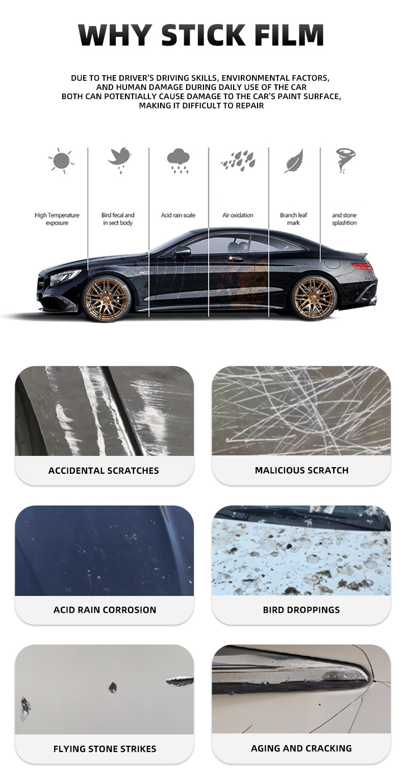Axxpel Automotive Pet Electro-Optical Carbon Gray Color-Changing Film, Full Car-Specific High-Stretch Easy-To-Apply Body Protection Film