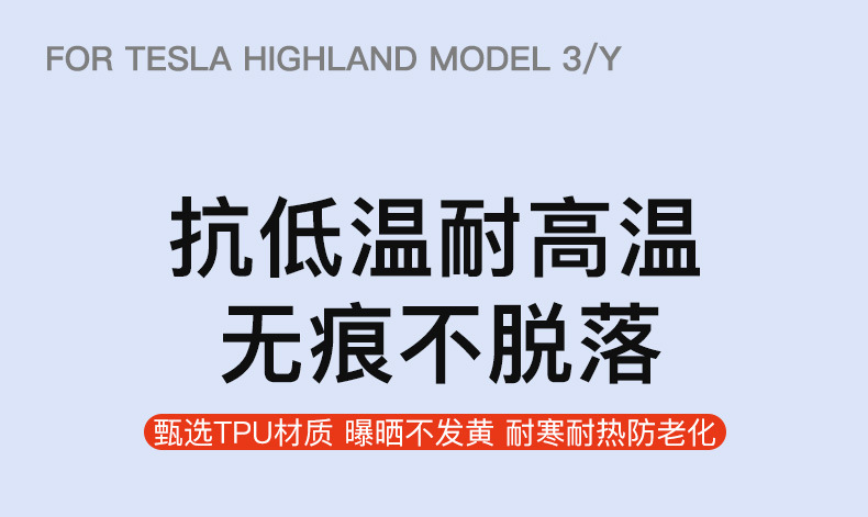 Suitable for the New Version of Tesla Model Y/3 Center Pillar Film B-Pillar Swipe Card Protective Film Car Exterior Accessories