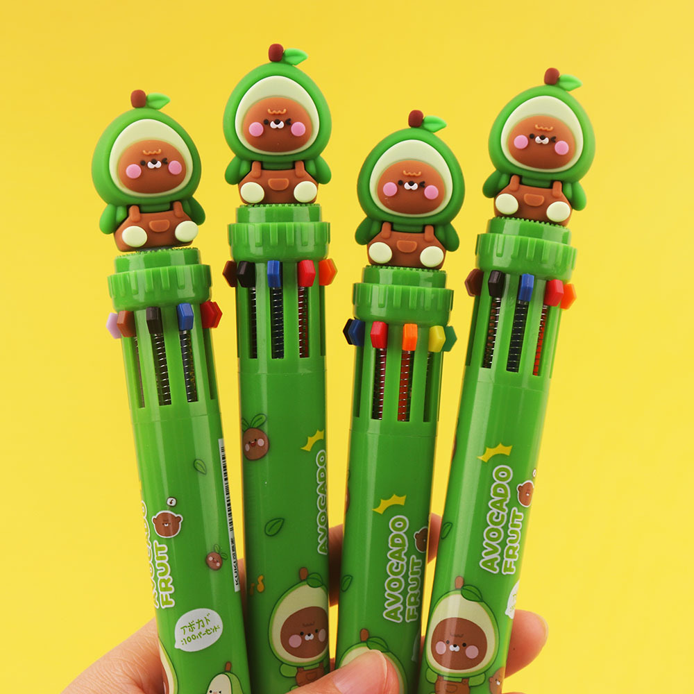 12 bolígrafo creativo 12 colores multifunción bolígrafo de color estudiantes bolígrafo multicolor bolígrafo atómico NaYou