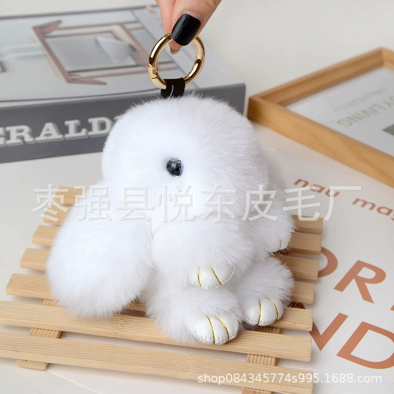 Мультяшная имитация рекс кролик плюшевый кролик подвеска