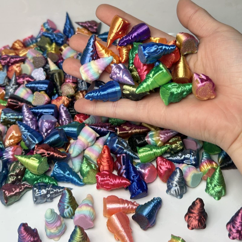 3D Печатные игрушки Санта-Клаус Гномы злодей Многоцветный набор Симпатичные трехмерные дома рождественские украшения