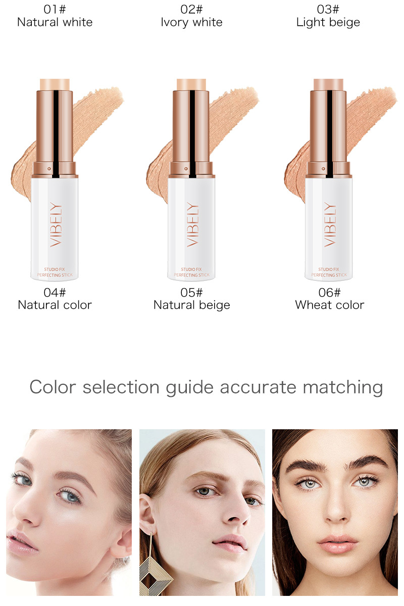 VIBELY 3D Double-Head High-Gloss Contouring Stick, Facial Concealer, Dark Circles and acne Marks Concealer Pen, Brightening Underbed Pen undefined