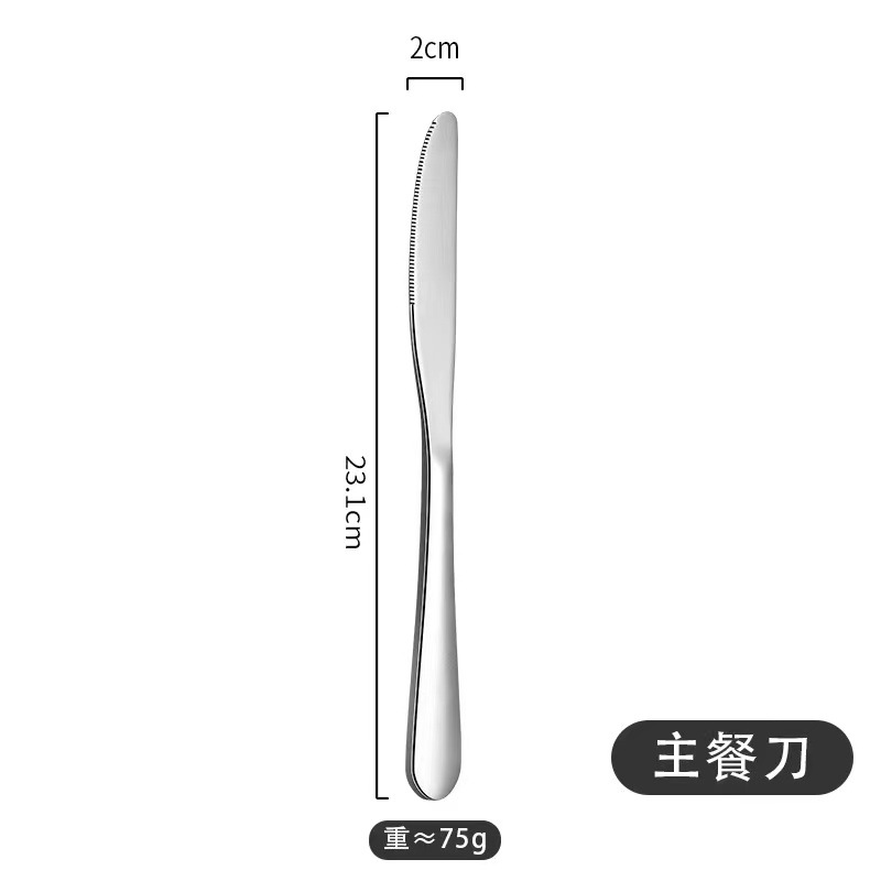 Transfronterizo 1010 cuchillo de acero inoxidable tenedor cucharas para el hogar suministros hoteleros de café cuchillo de filete comida occidental cubiertos al por mayor