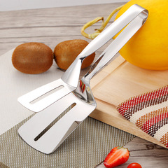 304 stainless steel food steak tongs barbecue food meat tongs self-service tongs kitchen pan fish flip tongs