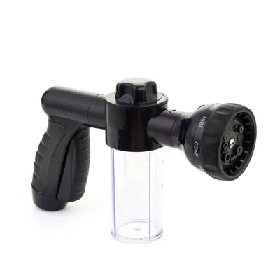 Car cleaning tools foam water gun 8 function - black