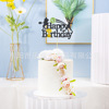 Cross -border cake a Happy BIRTHDAY birthday happy party horse racing theme cake plug -in