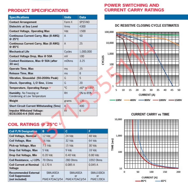 P115BDA P115CDA P115FDA GIGAVAC MiniTACTOR P115 迷你接触器