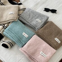 韩国代购同款纯色高级感围巾2025年新款围脖冬季保暖男女情侣学生