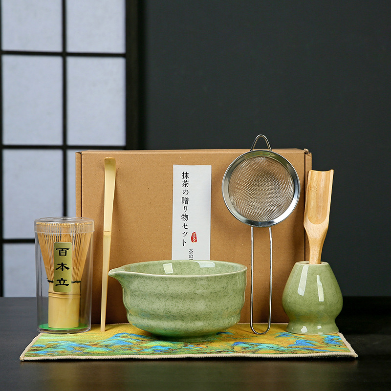 Transfronterizo exclusivo para el set de té Matcha japonés caja de regalo de té Matcha cepillo de té de 100 libros de té Matcha de la dinastía Song