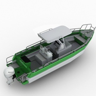 Factory direct supply Qingdao jiashibao can export 7.5 meters professional speedboat yacht aluminum alloy yacht fishing boat