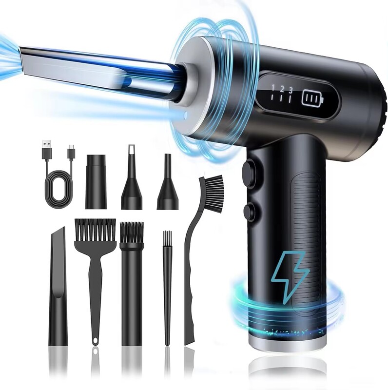 Wholesale 21v multifunctional cordless compressed air dust collector violent fan high power long life ABS high efficiency clean