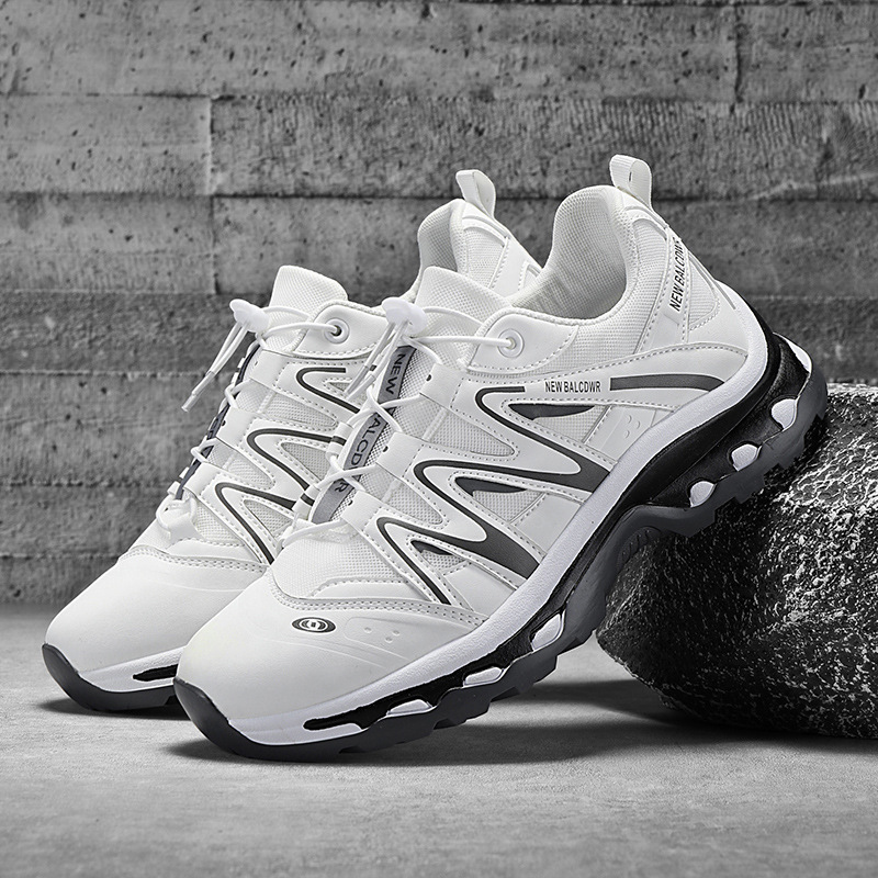 Zapatos de hombre 2025 nueva primavera transpirables zapatos deportivos casuales de suela gruesa para hombre al aire libre anti-deslizante zapatos de montaña