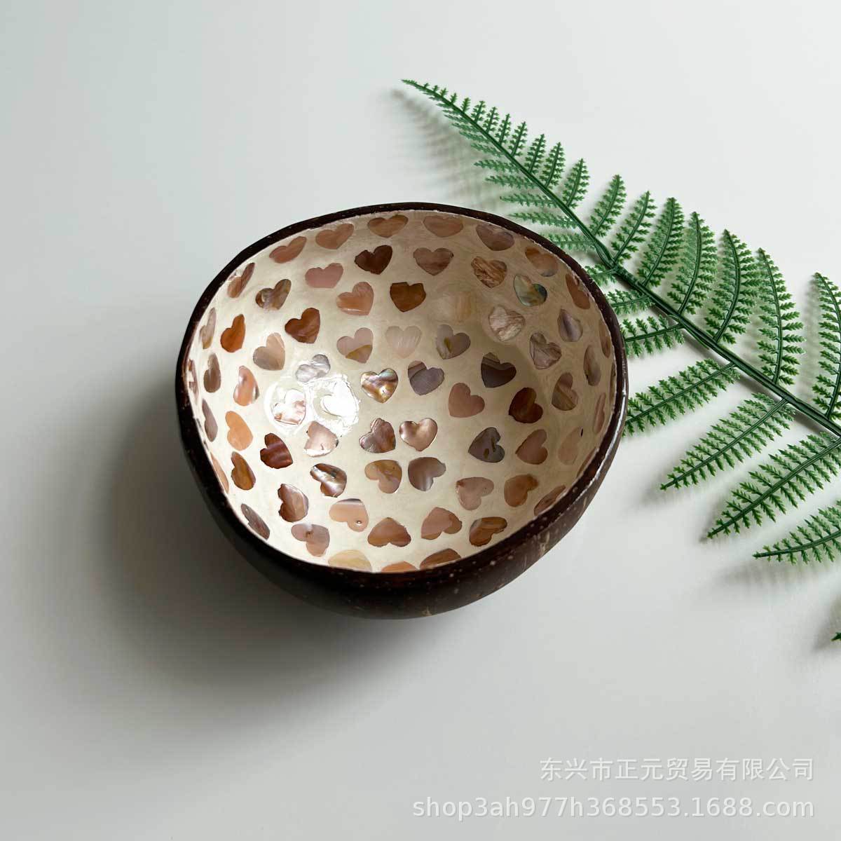 Tazón de coco, bandeja de almacenamiento de llaves de puerta de entrada, conchas de coco, tazón de cubiertos, decoración del hogar, bandeja de almacenamiento de dulces, semillas de melón