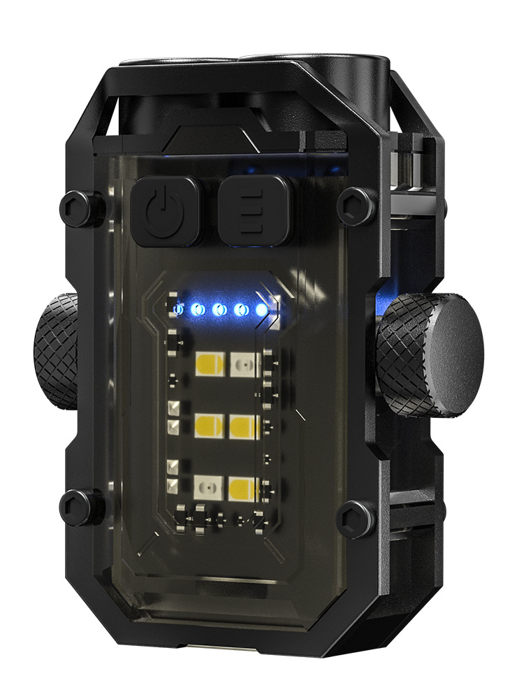 Al Aire Libre portátil al aire libre luz mini llavero de luz de succión magnética Tipo-C de carga rápida herramienta de visualización de energía multifuncional Luz