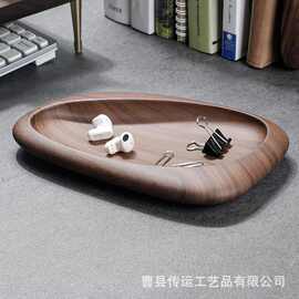 相思木托盘云朵形托盘多用途家用木制托盘水滴形饰品展示盘