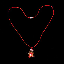 酷莱思特新款姜饼人吊坠圣诞节发光吊坠氛围饰品时尚姜饼人项链