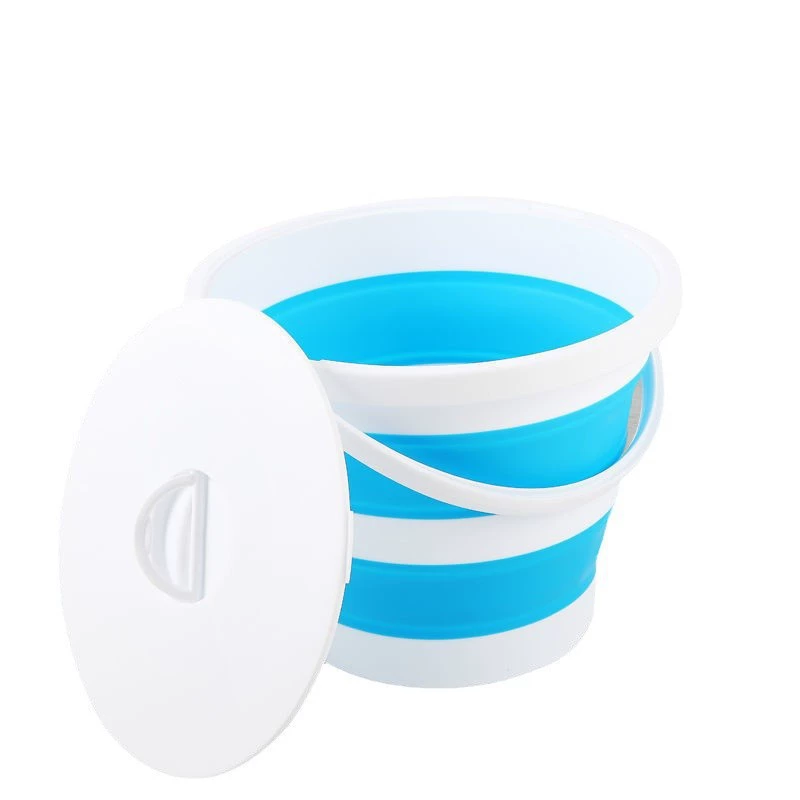 Foldable handheld universal bucket for traveling