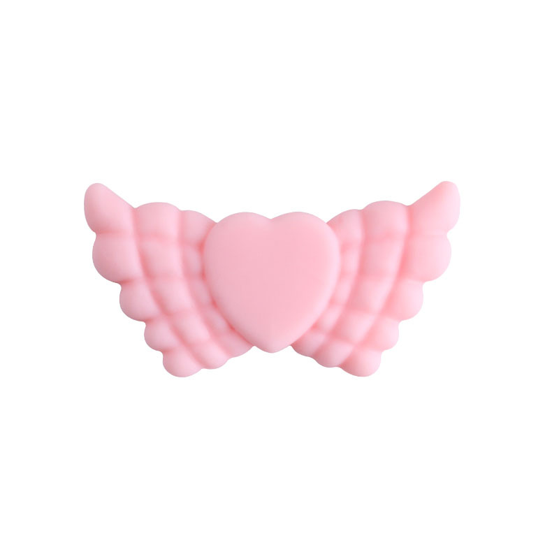 Creativo DIY bebé suministros Ángel amor alas de silicona joyería bebé chupete cadena molar teether pulsera Accesorios
