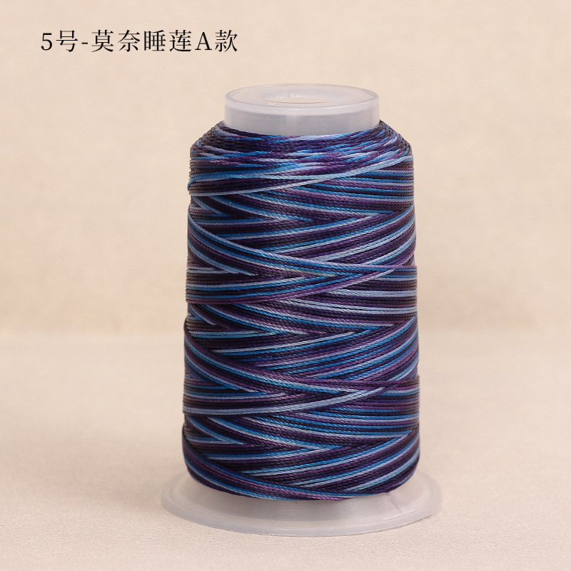 6股段染蜡线3股12股渐变色股线圆蜡绳手工编织diy手绳耐磨项链|undefined