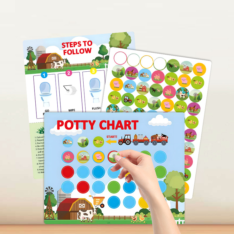 Toilet sticker farm