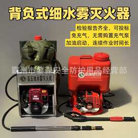 高压细水雾灭火机背负式喷水灭火机森林消防动力灭火器应急救援