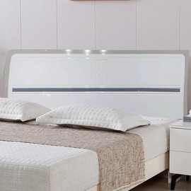 床头靠背板白色烤漆简约直销新款双人床头现代