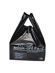 9WOR超厚黑色塑料袋海鮮水產袋手提式特厚垃圾袋裝廚房防水袋家用