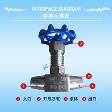 J61W焊接针型阀 高压针型阀价格 英科牌针型阀 不锈钢对焊截止阀