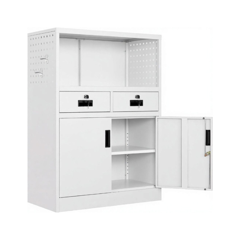 Factoria de comercio exterior personalizada gabinete de archivos de acero gabinete de almacenamiento gabinete de oficina gabinete de almacenamiento gabinete de herramientas de garaje con tablero colgante