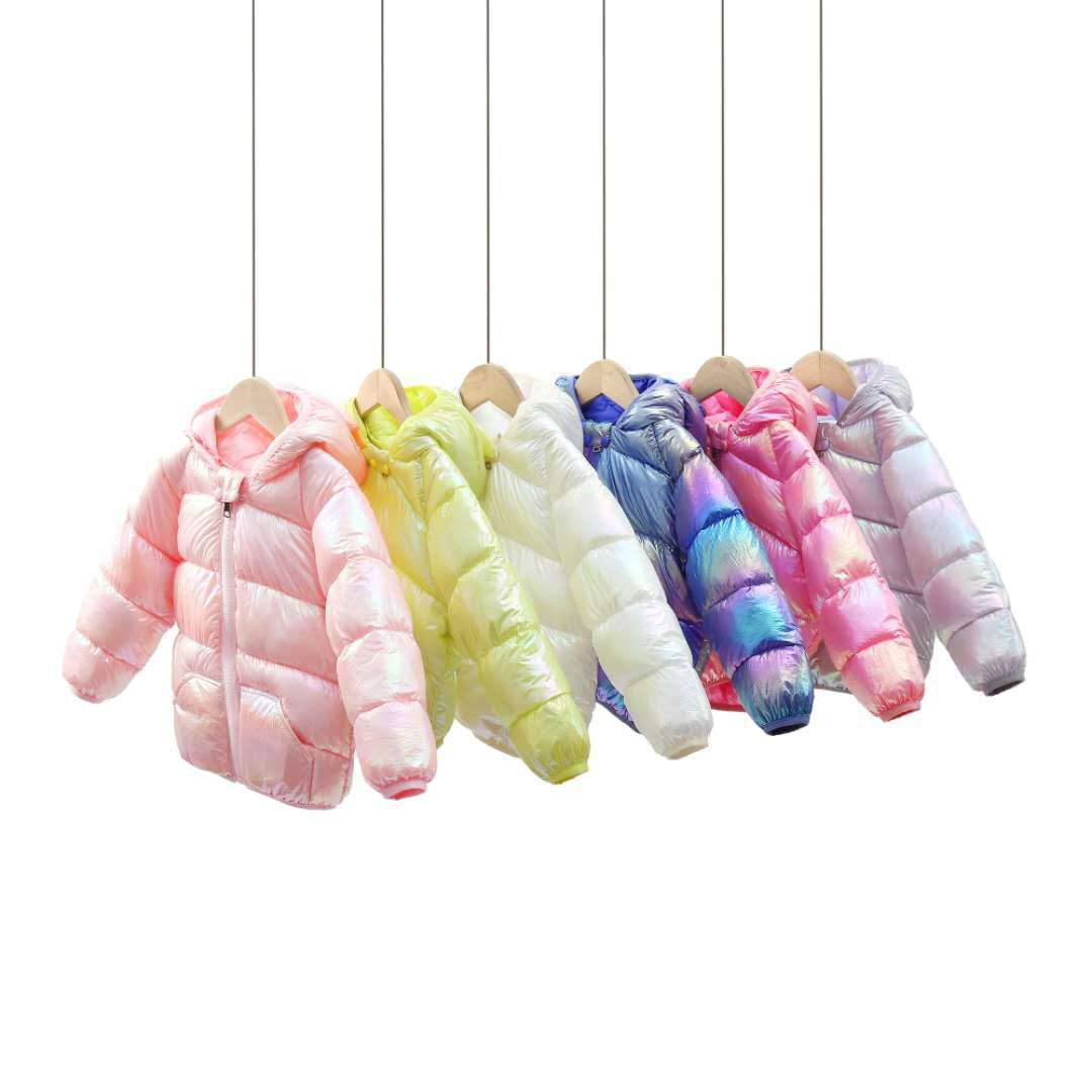2025 nuevo bebé otoño y invierno colorido ropa de algodón plumón para bebés de hombres y mujeres lindos oídos abrigo de algodón ropa infantil