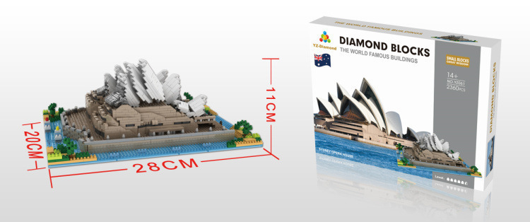 Weili pequeñas partículas de montaje de bloques de construcción de juguete Castillo París Torre Gran Muralla mundo creativo famoso edificio modelo de la serie
