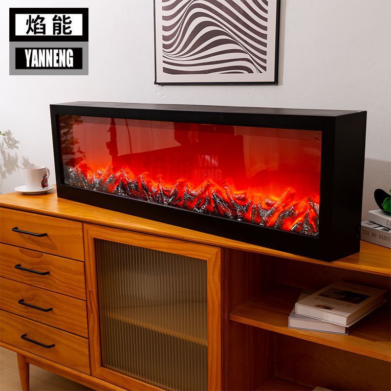 Fireplace Artificial Flame Digital Fireplace Decorative Cabinet Atmosphere Light Tv Cabinet Embedded Living Room Decoration 3D Flame Light